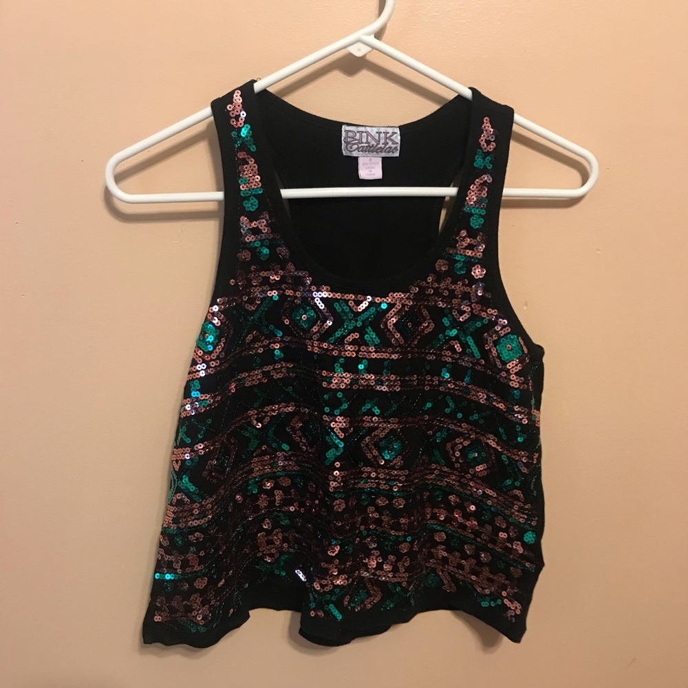 Sequined Tank Top
